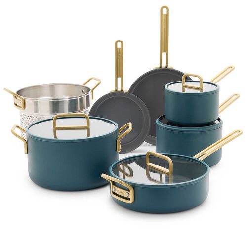GreenPan Stanley Tucci 11pc Set - Venetian Teal
